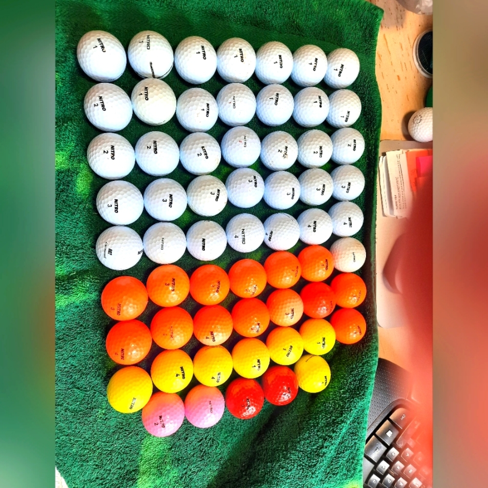 Nitro 1 2 3 4 golf balls